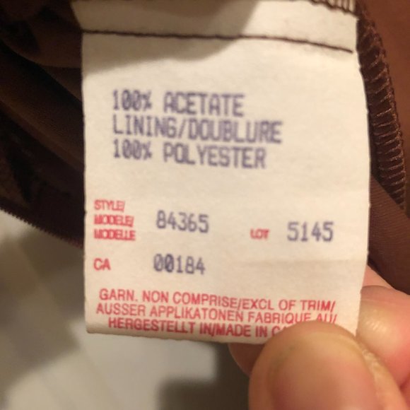 Vintage Algo Dress Size 8 Made in Canada 100% Polyester 100% Acetate Lining - Picture 8 of 9
